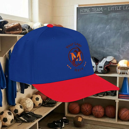 Custom Team Logo Baseball Cap – Mid Profile Snapback Fit – Youth & Adult