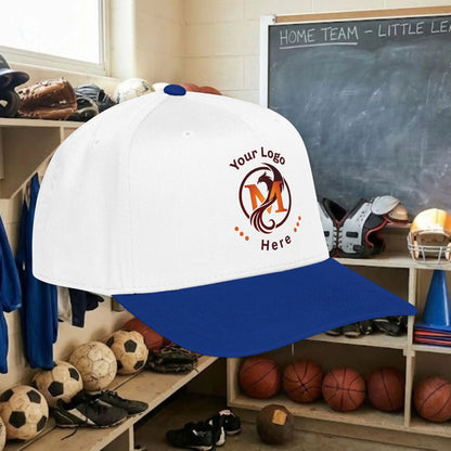 Custom Team Logo Baseball Cap – Mid Profile Snapback Fit – Youth & Adult