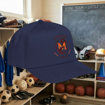 Custom Team Logo Baseball Cap – Mid Profile Snapback Fit – Youth & Adult