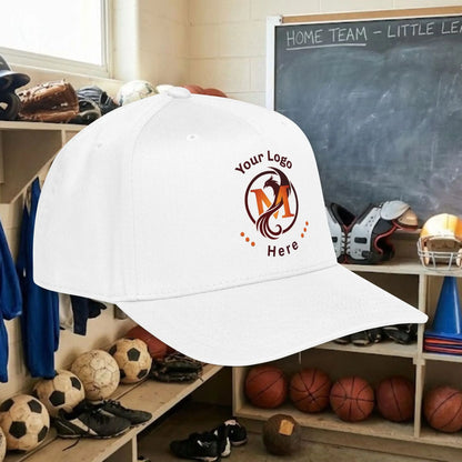 Custom Team Logo Baseball Cap – Mid Profile Snapback Fit – Youth & Adult
