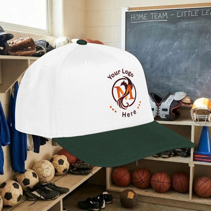 Custom Team Logo Baseball Cap – Mid Profile Snapback Fit – Youth & Adult