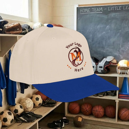 Custom Team Logo Baseball Cap – Mid Profile Snapback Fit – Youth & Adult