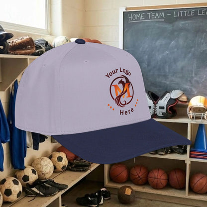 Custom Team Logo Baseball Cap – Mid Profile Snapback Fit – Youth & Adult