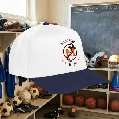 Custom Team Logo Baseball Cap – Mid Profile Snapback Fit – Youth & Adult