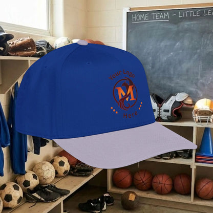 Custom Team Logo Baseball Cap – Mid Profile Snapback Fit – Youth & Adult