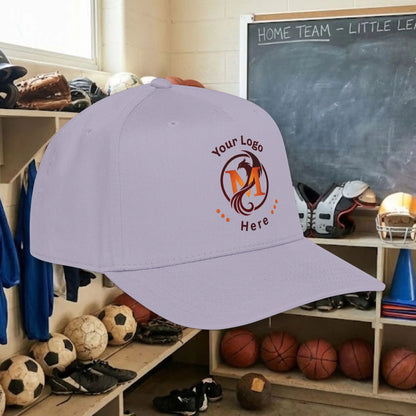Custom Team Logo Baseball Cap – Mid Profile Snapback Fit – Youth & Adult