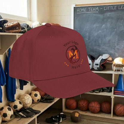 Custom Team Logo Baseball Cap – Mid Profile Snapback Fit – Youth & Adult