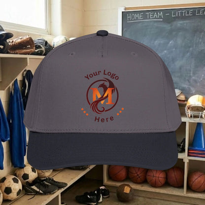 Custom Team Logo Baseball Cap – Mid Profile Snapback Fit – Youth & Adult