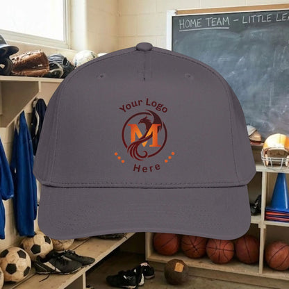 Custom Team Logo Baseball Cap – Mid Profile Snapback Fit – Youth & Adult