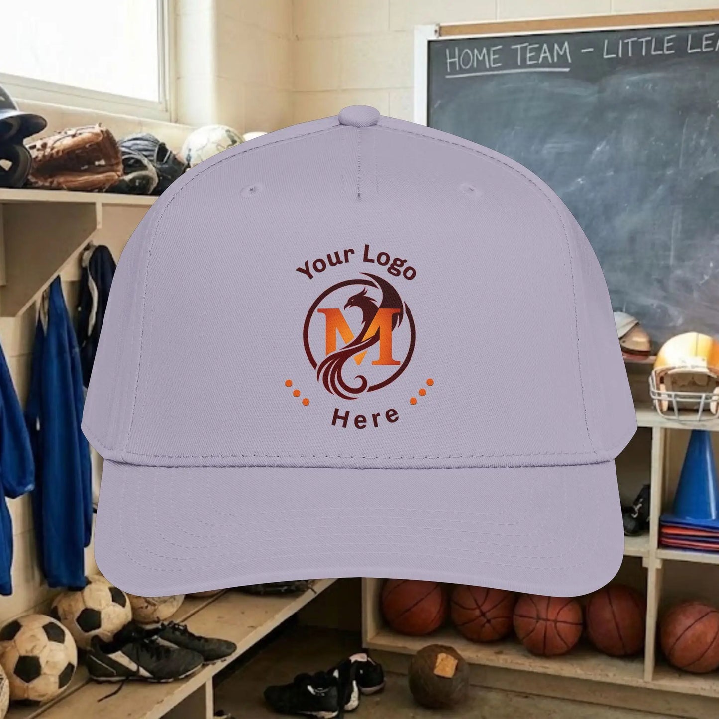 Custom Team Logo Baseball Cap – Mid Profile Snapback Fit – Youth & Adult