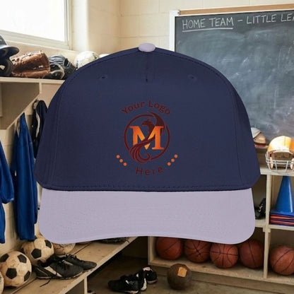 Custom Team Logo Baseball Cap – Mid Profile Snapback Fit – Youth & Adult
