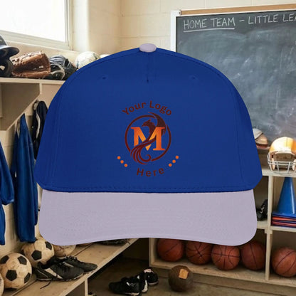 Custom Team Logo Baseball Cap – Mid Profile Snapback Fit – Youth & Adult