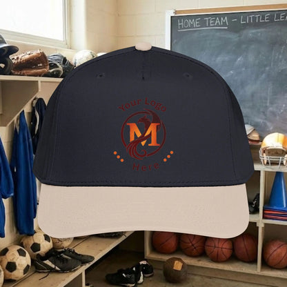 Custom Team Logo Baseball Cap – Mid Profile Snapback Fit – Youth & Adult