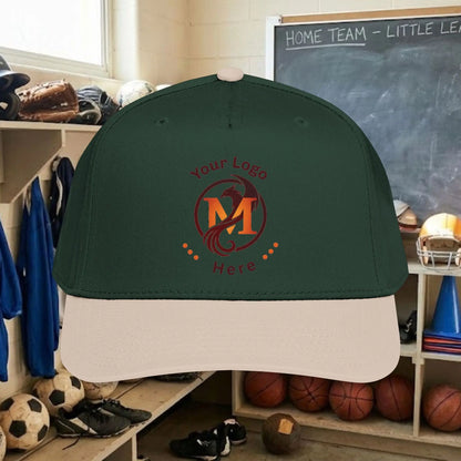 Custom Team Logo Baseball Cap – Mid Profile Snapback Fit – Youth & Adult