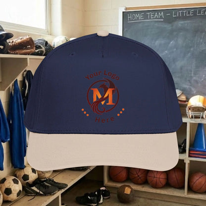 Custom Team Logo Baseball Cap – Mid Profile Snapback Fit – Youth & Adult