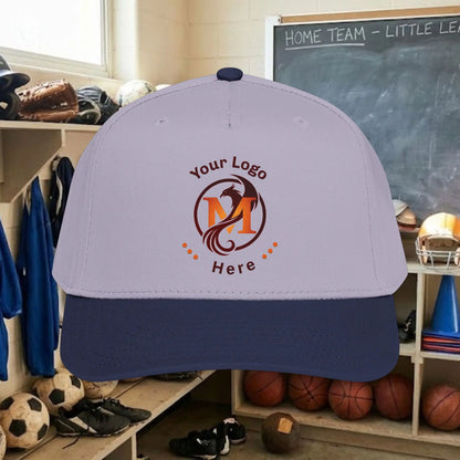 Custom Team Logo Baseball Cap – Mid Profile Snapback Fit – Youth & Adult