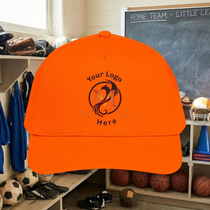 Custom Team Logo Baseball Cap – Mid Profile Snapback Fit – Youth & Adult