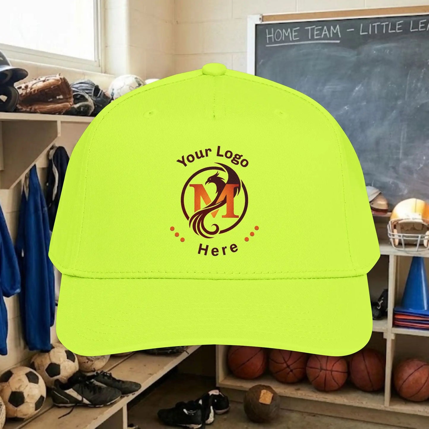 Custom Team Logo Baseball Cap – Mid Profile Snapback Fit – Youth & Adult