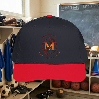 Custom Team Logo Baseball Cap – Mid Profile Snapback Fit – Youth & Adult