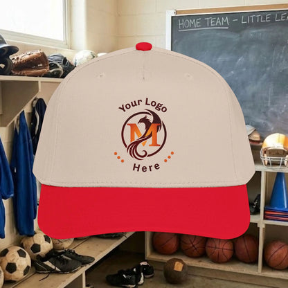 Custom Team Logo Baseball Cap – Mid Profile Snapback Fit – Youth & Adult