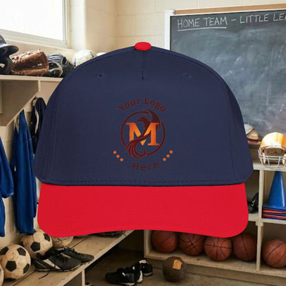 Custom Team Logo Baseball Cap – Mid Profile Snapback Fit – Youth & Adult