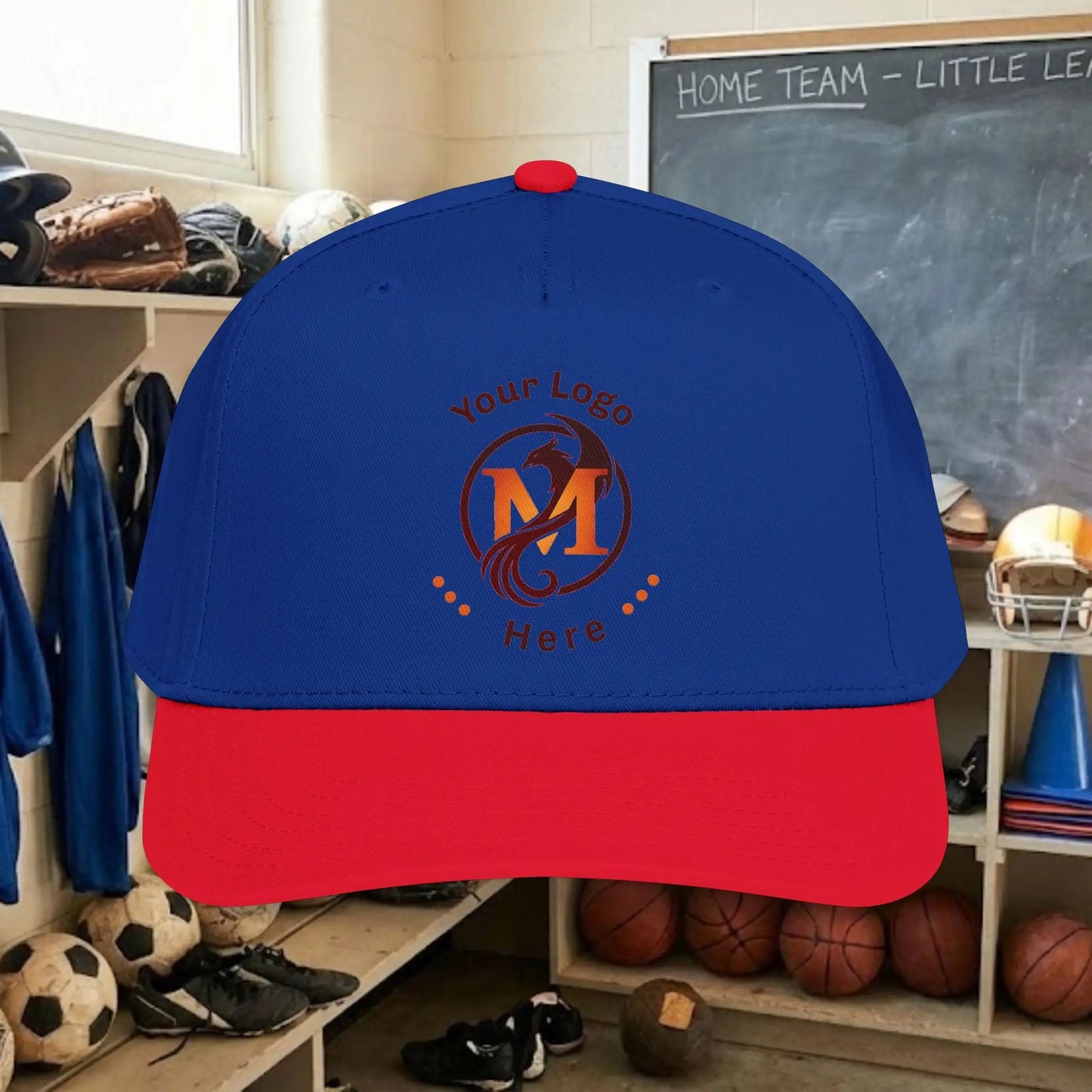 Custom Team Logo Baseball Cap – Mid Profile Snapback Fit – Youth & Adult