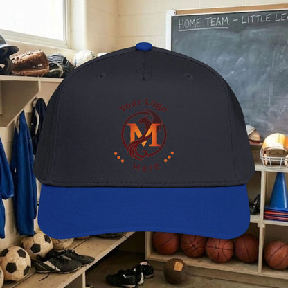 Custom Team Logo Baseball Cap – Mid Profile Snapback Fit – Youth & Adult