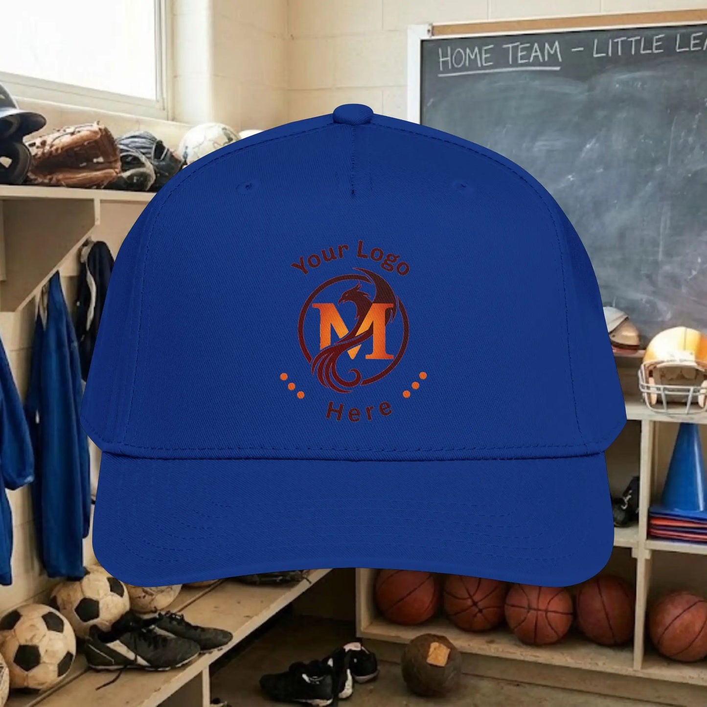 Custom Team Logo Baseball Cap – Mid Profile Snapback Fit – Youth & Adult