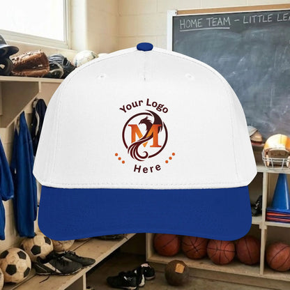 Custom Team Logo Baseball Cap – Mid Profile Snapback Fit – Youth & Adult