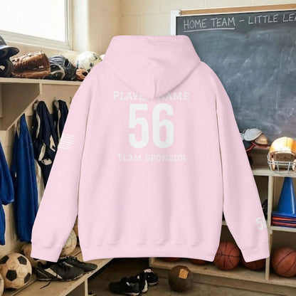 Custom Team Adult Pull Over Hoodie – Center Chest Logo