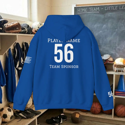 Custom Team Adult Pull Over Hoodie – Center Chest Logo