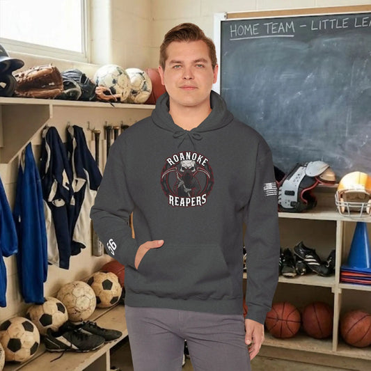 Custom Team Adult Pull Over Hoodie – Center Chest Logo