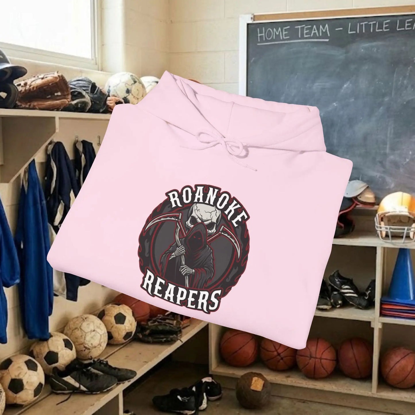 Custom Team Adult Pull Over Hoodie – Center Chest Logo