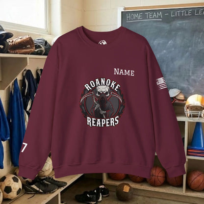 Custom Team Adult Sweatshirt – Center Chest Logo & Name (Gildan Heavy Blend)