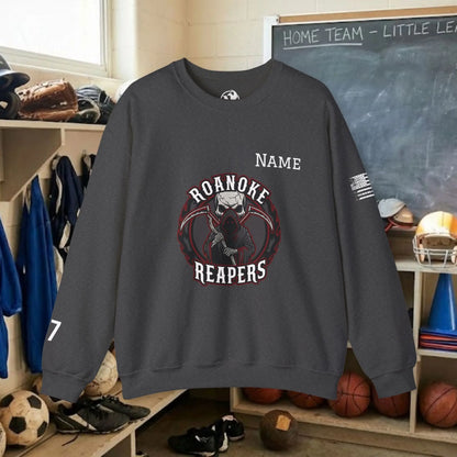 Custom Team Adult Sweatshirt – Center Chest Logo & Name (Gildan Heavy Blend)
