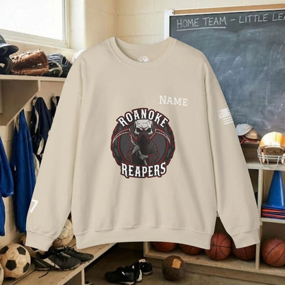 Custom Team Adult Sweatshirt – Center Chest Logo & Name (Gildan Heavy Blend)