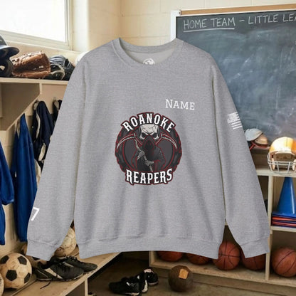Custom Team Adult Sweatshirt – Center Chest Logo & Name (Gildan Heavy Blend)