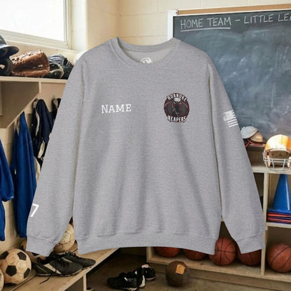 Custom Team Adult Sweatshirt – Left Chest Logo & Name (Gildan Heavy Blend)