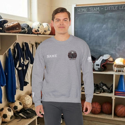 Custom Team Adult Sweatshirt – Left Chest Logo & Name (Gildan Heavy Blend)