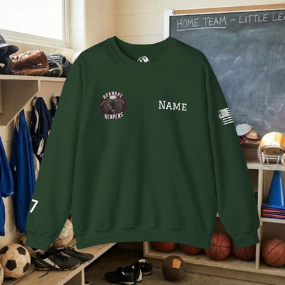 Custom Team Adult Sweatshirt – Right Chest Logo & Name (Gildan Heavy Blend)