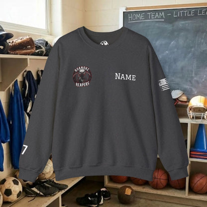 Custom Team Adult Sweatshirt – Right Chest Logo & Name (Gildan Heavy Blend)