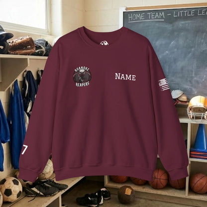 Custom Team Adult Sweatshirt – Right Chest Logo & Name (Gildan Heavy Blend)
