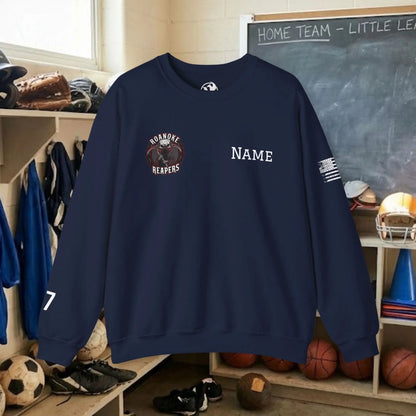 Custom Team Adult Sweatshirt – Right Chest Logo & Name (Gildan Heavy Blend)