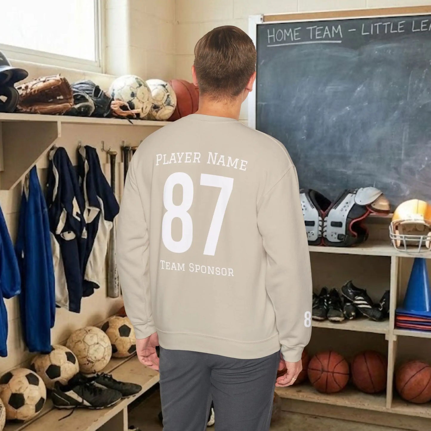 Custom Team Adult Sweatshirt – Right Chest Logo & Name (Gildan Heavy Blend)