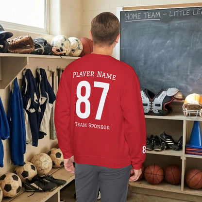 Custom Team Adult Sweatshirt – Right Chest Logo & Name (Gildan Heavy Blend)