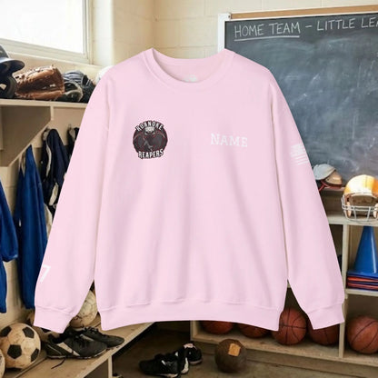 Custom Team Adult Sweatshirt – Right Chest Logo & Name (Gildan Heavy Blend)