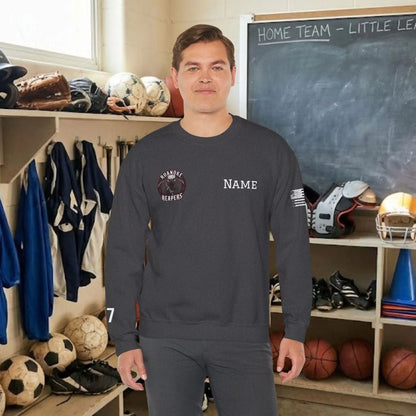 Custom Team Adult Sweatshirt – Right Chest Logo & Name (Gildan Heavy Blend)