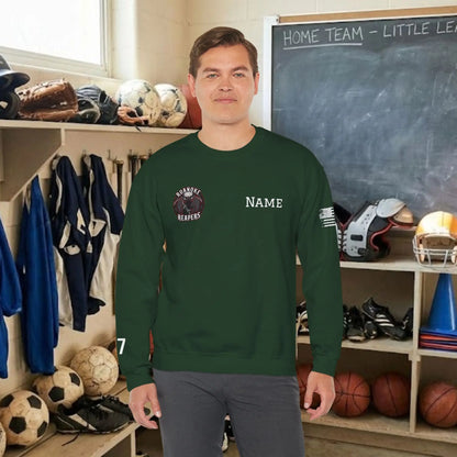 Custom Team Adult Sweatshirt – Right Chest Logo & Name (Gildan Heavy Blend)