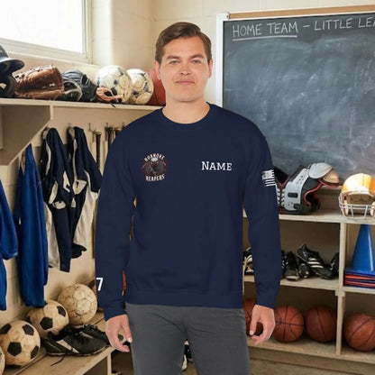 Custom Team Adult Sweatshirt – Right Chest Logo & Name (Gildan Heavy Blend)