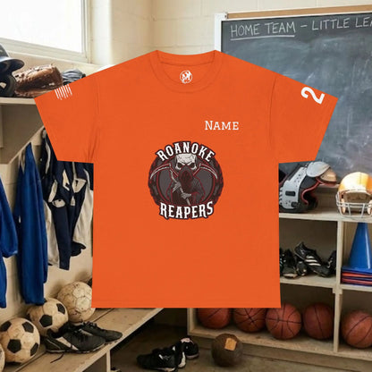 Custom Team Adult T-Shirt – Center Chest Team Logo & Name (DryBlend)